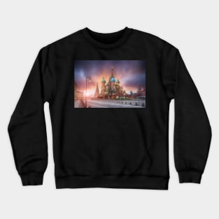 Saint Basil's Cathedral in Moscow, Russia Crewneck Sweatshirt